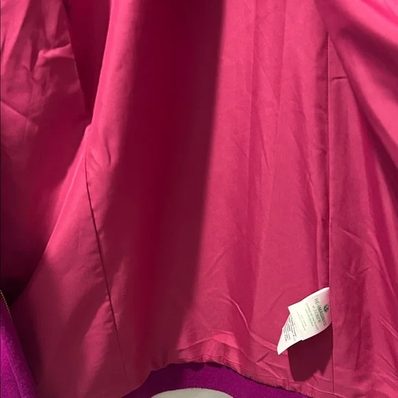 J. Crew Wool-Blend Fuchsia Pea Coat - Picture 6 of 8